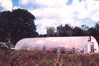 Living in a Greenhouse Makeshift Home Image
